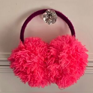 Girls Hot Pink and Purple Ear Muffs